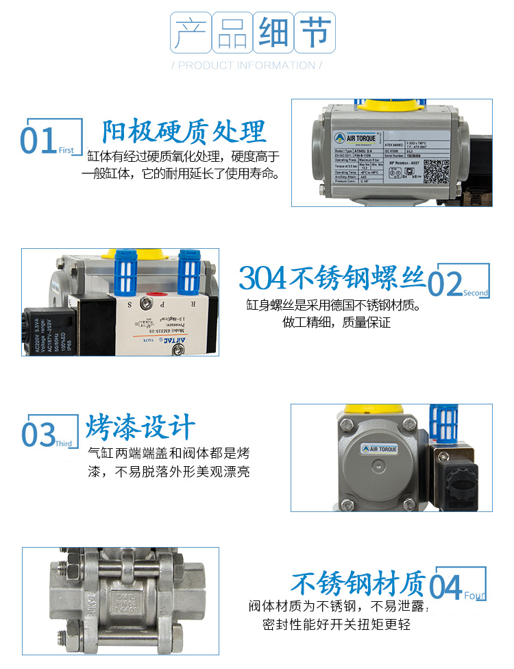 AIRTORQUE氣動(dòng)絲口球閥帶電磁閥